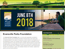 Tablet Screenshot of evansvilleparksfoundation.org